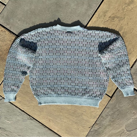 Reworked Upcycled Vintage 90’s Drop Shoulder Sweater Made in USA - Picture 5 of 7